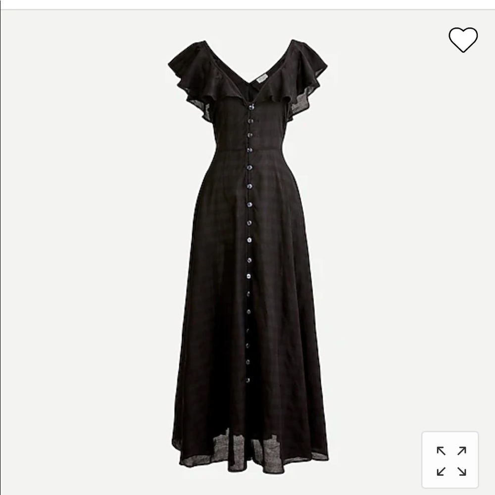 J.Crew Button Up Dress in Jaquard Gingham (New with Tags)
